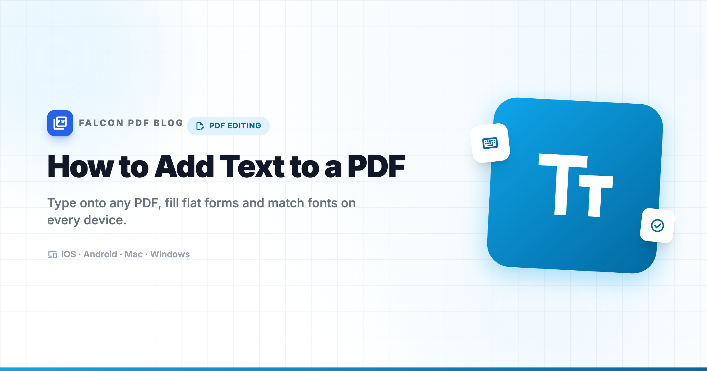 Adding a text box to a PDF form in Falcon PDF